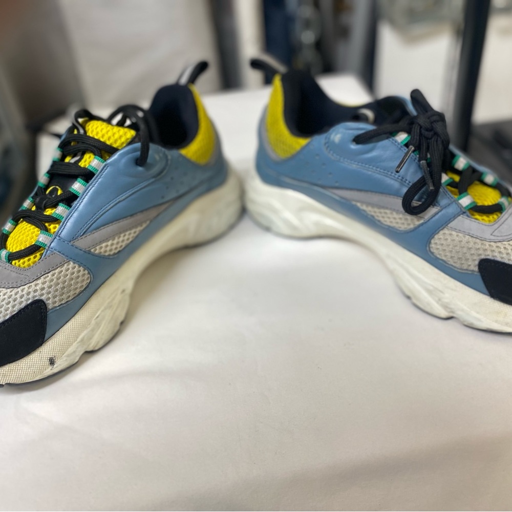Dior B22 Trainer Blue Yellow Size 8M - Picture 4 of 12